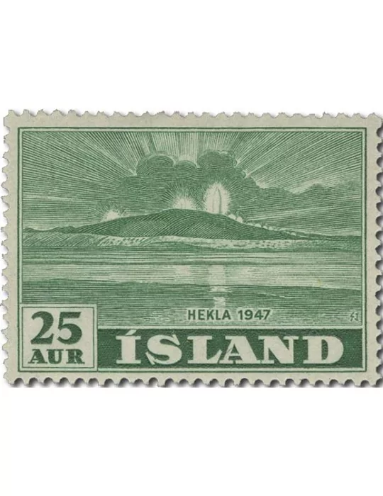 n° 208/214* - Timbre ISLANDE Poste