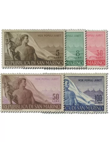 n° 314/318* - Timbre SAINT MARIN Poste