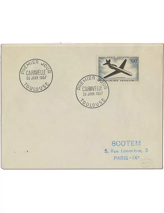 n° 36 obl. - Timbre FRANCE Poste Aerienne