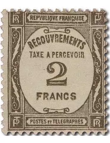 n° 62 - Timbre FRANCE Taxe