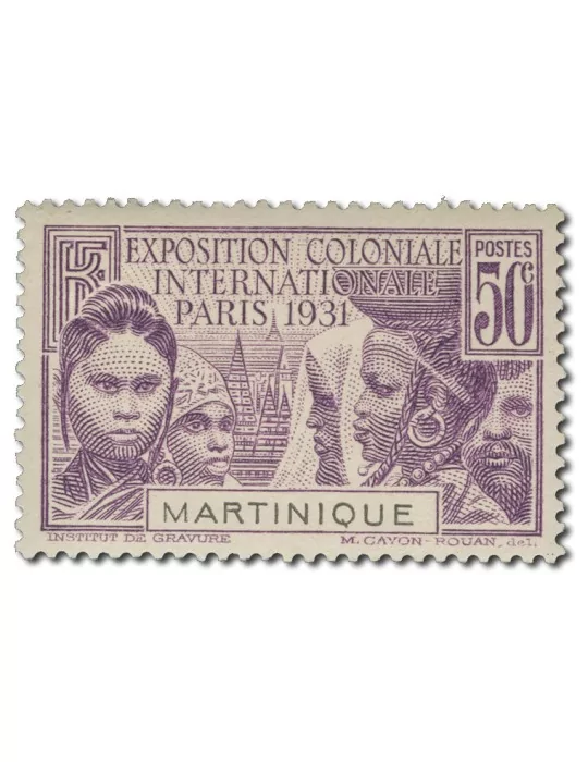 n° 129/132* - Timbre MARTINIQUE Poste