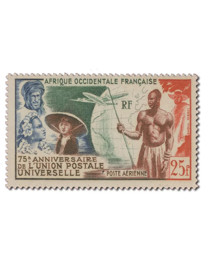 n° 15* - Timbre AOF Poste Aerienne