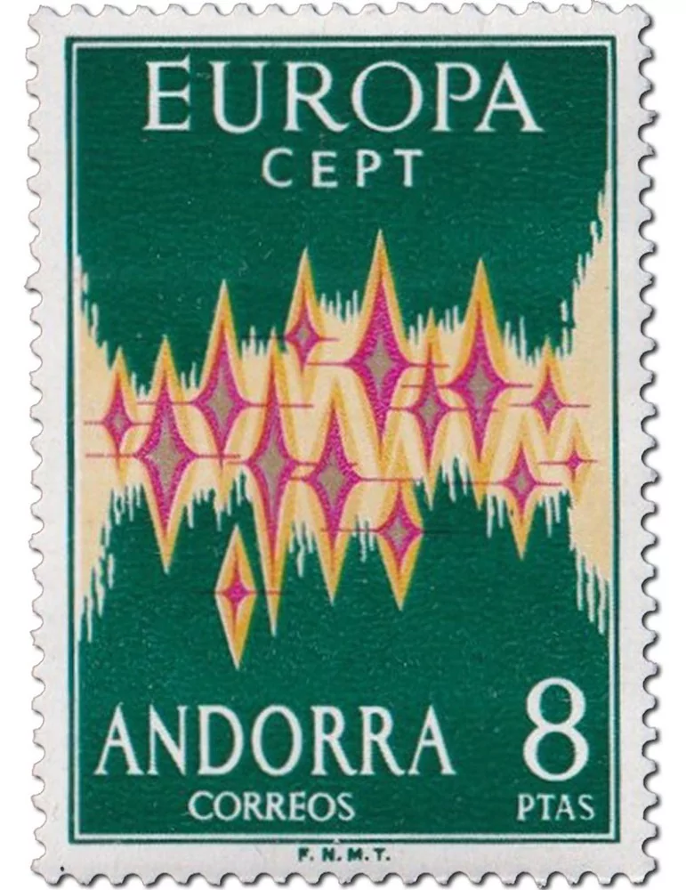 n° 64A** - Timbre ANDORRE ESPAGNOL Poste