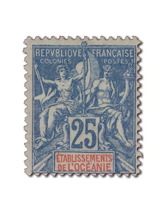 n° 17* - Timbre OCEANIE Poste