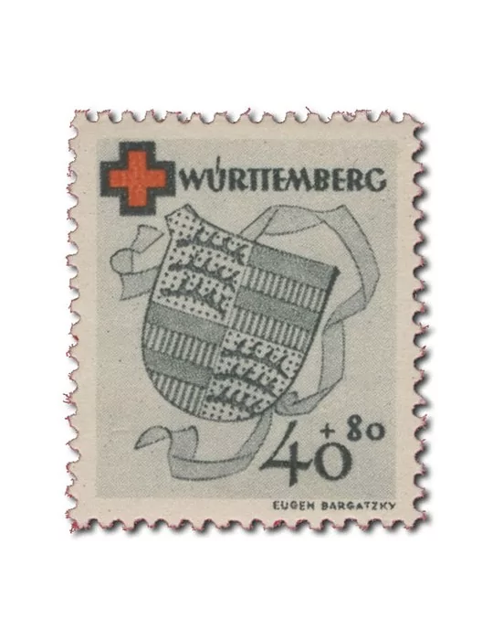 n° 38/41* - Timbre WURTEMBERG Poste