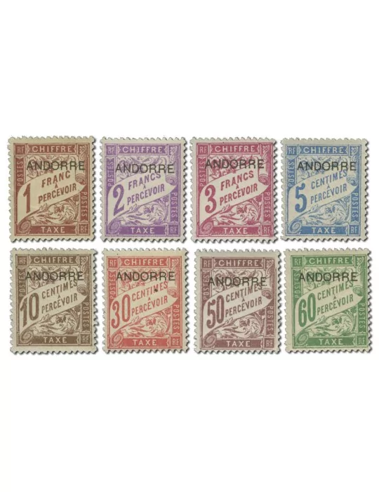 n° 1/8* - Timbre ANDORRE Taxe