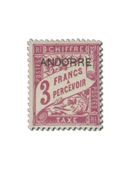 n° 1/8* - Timbre ANDORRE Taxe
