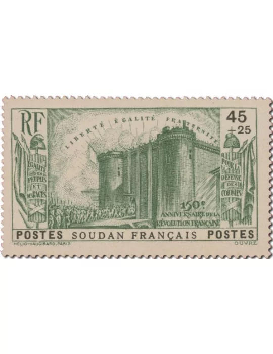 n° 105/109** - Timbre SOUDAN Poste