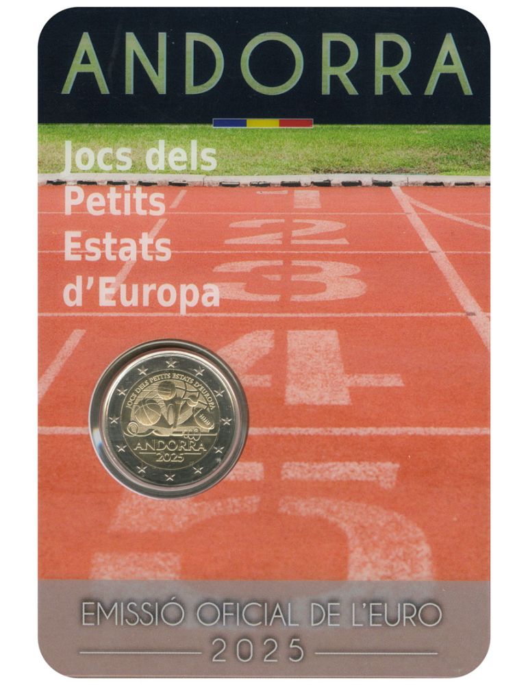 BU : 2 EURO COMMEMORATIVE 2025 : ANDORRE (Jeux des petits Etats d'Europe)