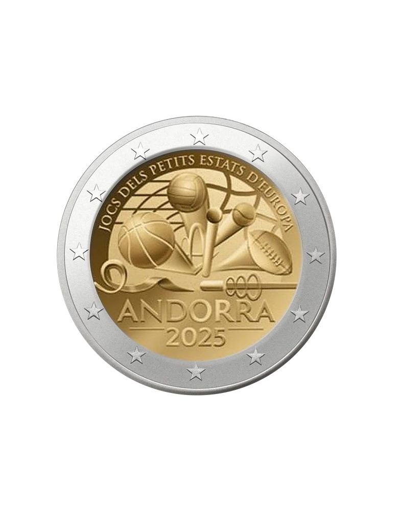 BU : 2 EURO COMMEMORATIVE 2025 : ANDORRE (Jeux des petits Etats d'Europe)