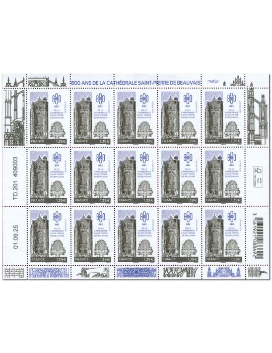 n° F206 - Timbre France Feuillets de France (n° 5918)