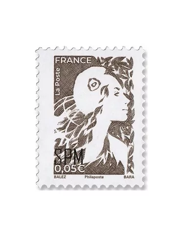 n° 1371 - Timbre Saint-Pierre et Miquelon Poste (Marianne de l'Avenir / 0,05 €)