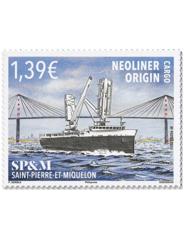 n° F1359 - Timbre Saint-Pierre et Miquelon Poste (BLOC CARGO NEOLINE - 12 25 111) 2