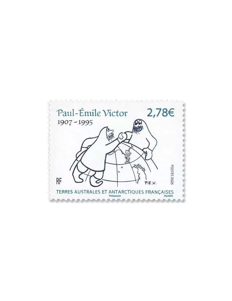 n° 1131 - Timbre TAAF Poste (Paul-Emile Victor)