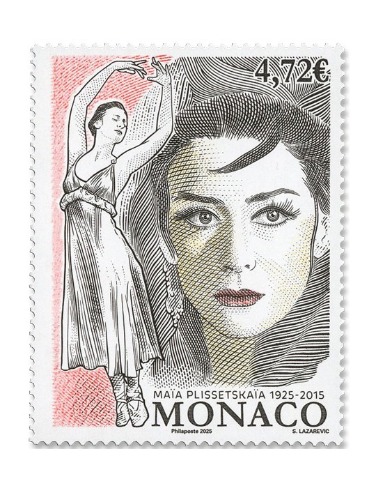 n° 3519 - Timbre MONACO Poste (100 ANS DE LA NAISSANCE DE MAIA PLISSETSKAIA - 14 25 425)