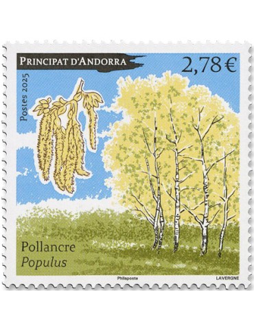 n°935 - Timbre ANDORRE Poste (PEUPLIER)