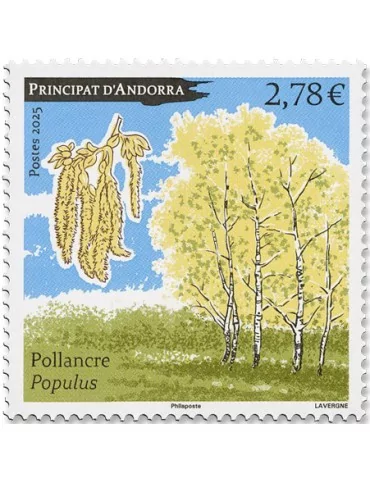 n°935 - Timbre ANDORRE Poste (PEUPLIER)