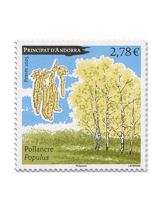 n°935 - Timbre ANDORRE Poste (PEUPLIER)