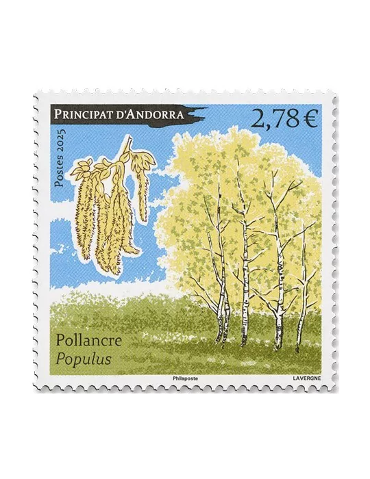 n°935 - Timbre ANDORRE Poste (PEUPLIER)