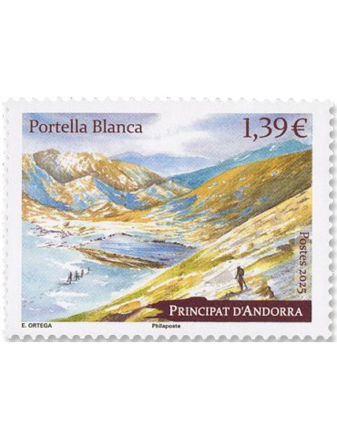n° 936 - Timbre ANDORRE Poste (PORTELLA BLANCA)