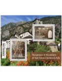 n° F932 - Timbre ANDORRE Poste (BLOC RECUPERATION PEINTURES DE SANT ESTEVE)