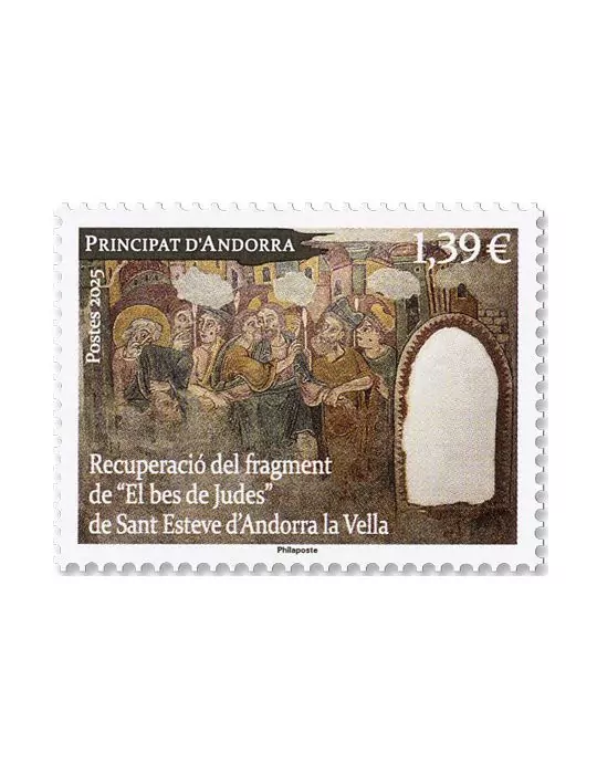 n° F932 - Timbre ANDORRE Poste (BLOC RECUPERATION PEINTURES DE SANT ESTEVE)