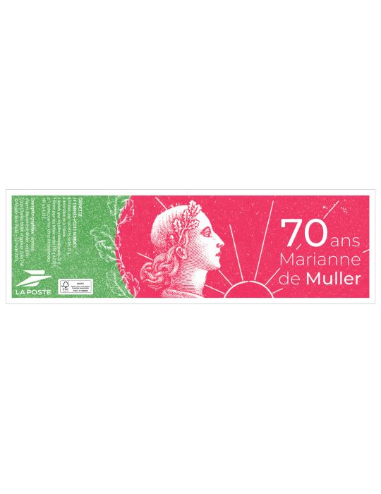 n° 1537 (n° 5926/5928) - Timbre France Carnets Divers (CARNET 70 ANS MARIANNE DE MULLER)