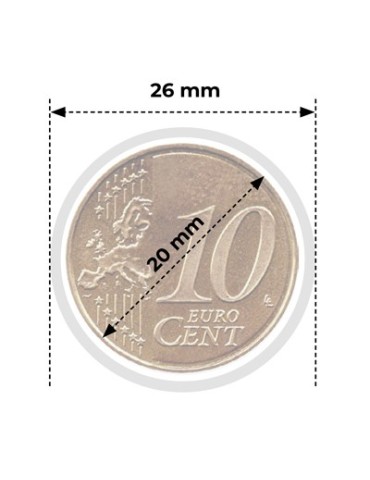CAPSULES : 20 mm - POUR 10 CENT