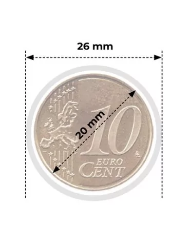 CAPSULES : 20 mm - POUR 10 CENT