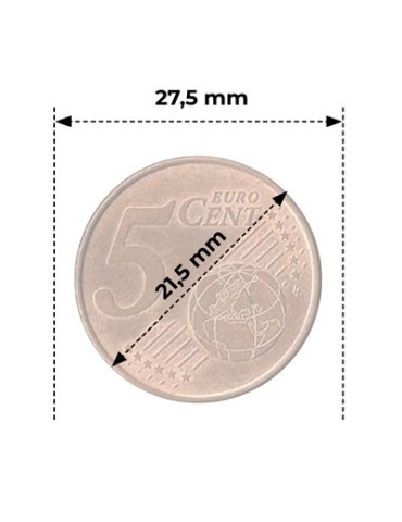 CAPSULES : 21.5 mm - POUR 5 CENT