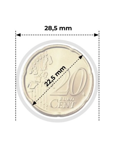 CAPSULES : 22.5 mm - POUR 20 CENT