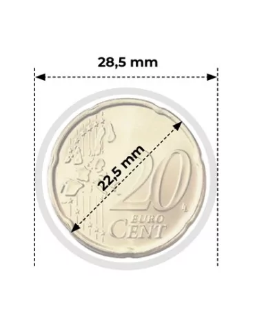 CAPSULES : 22.5 mm - POUR 20 CENT