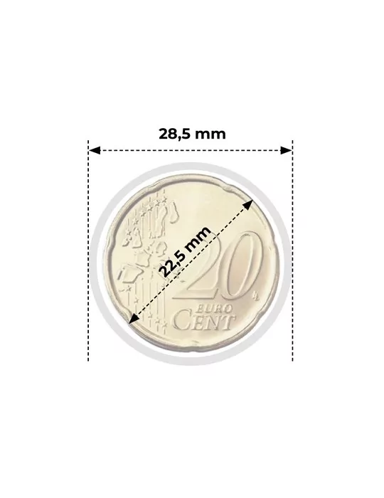 CAPSULES : 22.5 mm - POUR 20 CENT