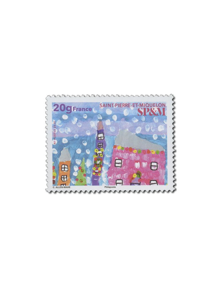 n° 1370 - Timbre Saint-Pierre et Miquelon Poste (NOËL)