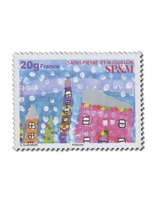 n° 1370 - Timbre Saint-Pierre et Miquelon Poste (NOËL)
