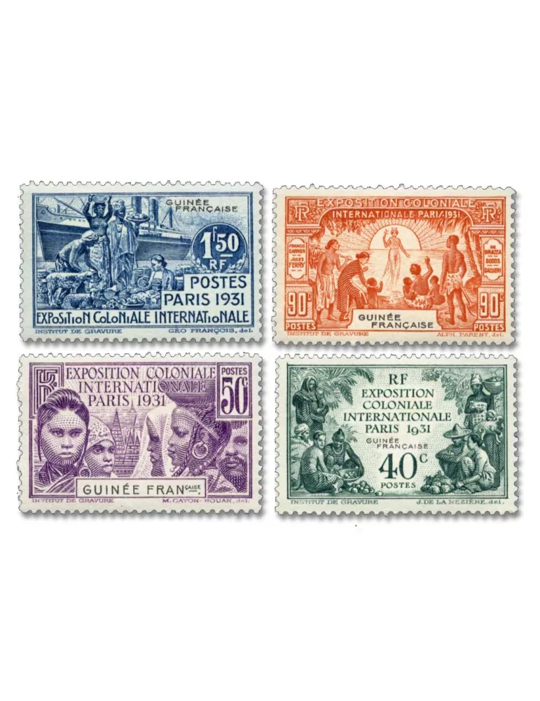 n° 115/118* - Timbre GUINEE Poste