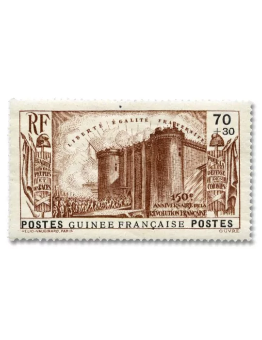 n° 153/156** + n° 157* - Timbre GUINEE Poste