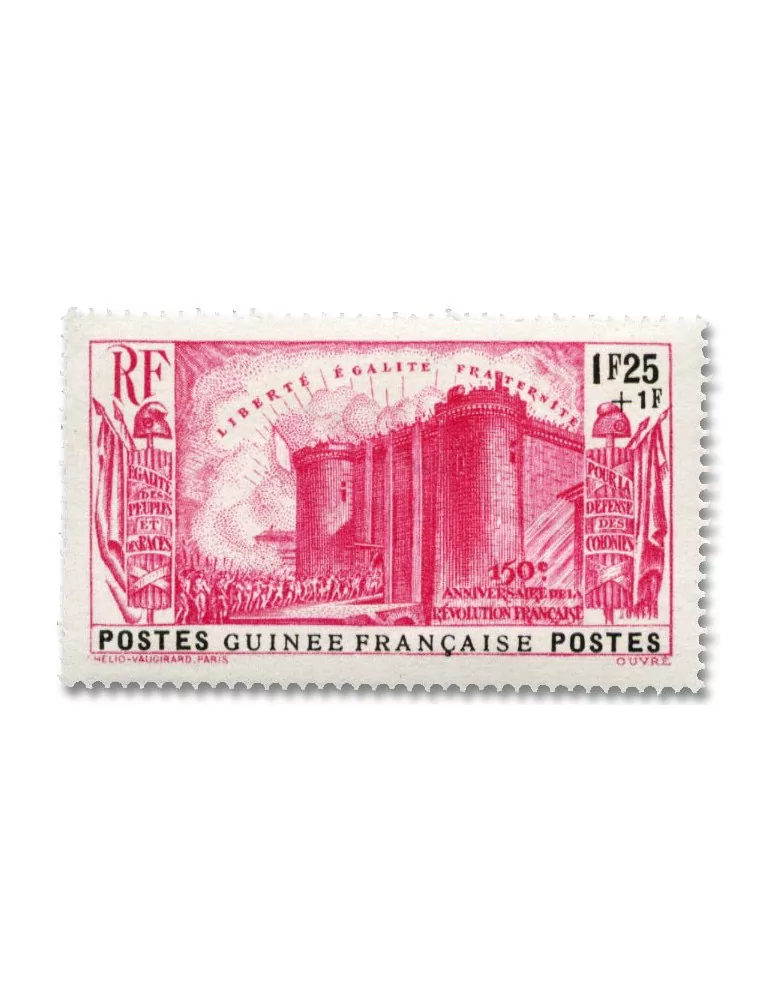 n° 153/156** + n° 157* - Timbre GUINEE Poste