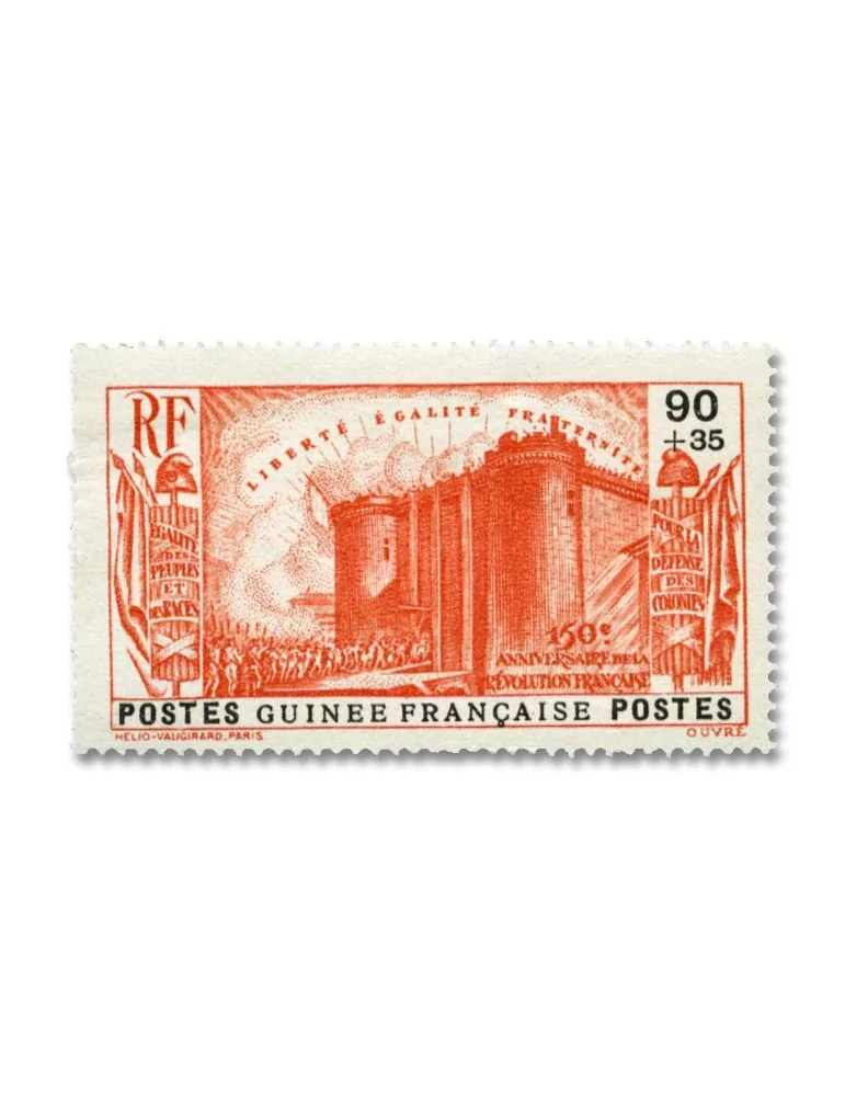 n° 153/156** + n° 157* - Timbre GUINEE Poste
