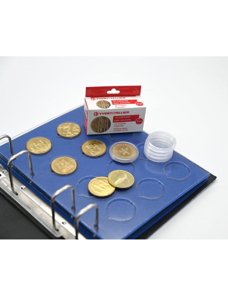 CAPSULES : 34 mm - POUR MEDAILLES SOUVENIRS