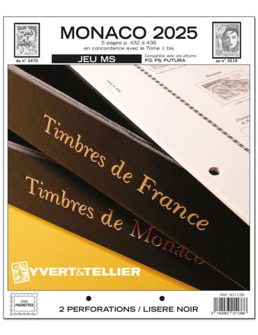 MONACO MS : 2025 (JEUX SANS POCHETTES)