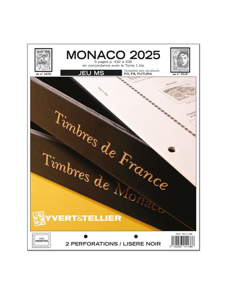 MONACO MS : 2025 (JEUX SANS POCHETTES)