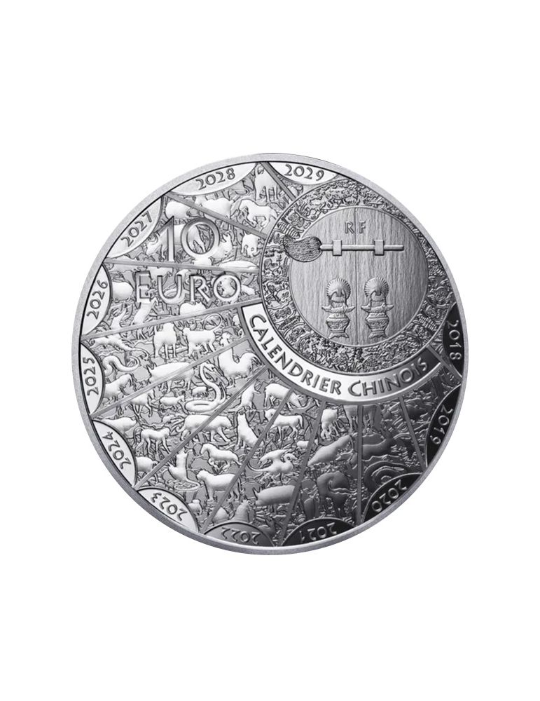 10 EUROS ARGENT - ANNEE DU SERPENT (2025)