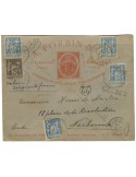 n° 101 x 4 + n° 97 obl. sur lettre - Timbre FRANCE Poste