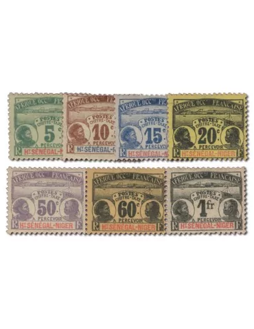 n° 1/7* - Timbre HAUT SENEGAL ET NIGER Taxe