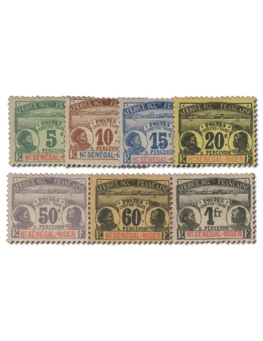 n° 1/7* - Timbre HAUT SENEGAL ET NIGER Taxe