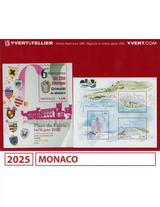 n° 3470/3569 - Timbre Monaco Année complète (2025)