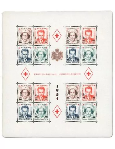 n° 4A -Timbre Monaco Bloc et feuillets