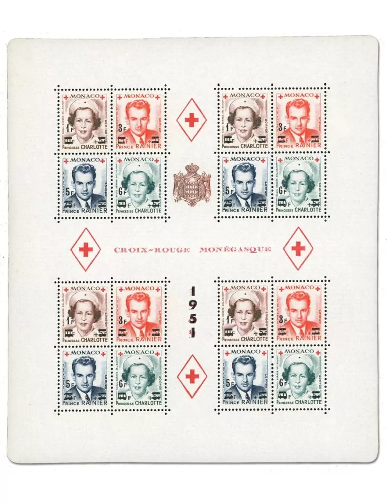 n° 4A -Timbre Monaco Bloc et feuillets