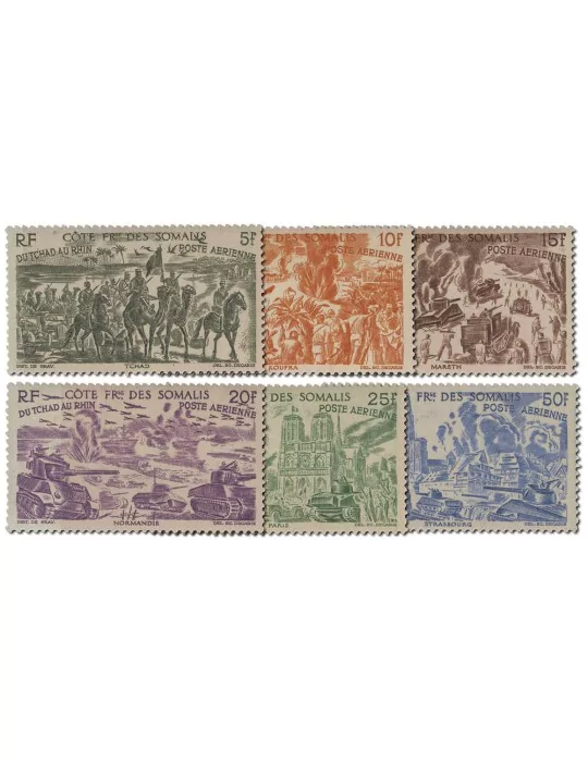 n° 14/19** - Timbre COTE DES SOMALIS Poste Aerienne
